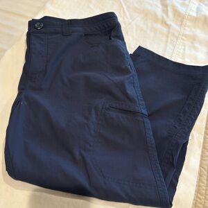 Navy blue Eddie Bauer capri pants.  Size 8.  Never worn.